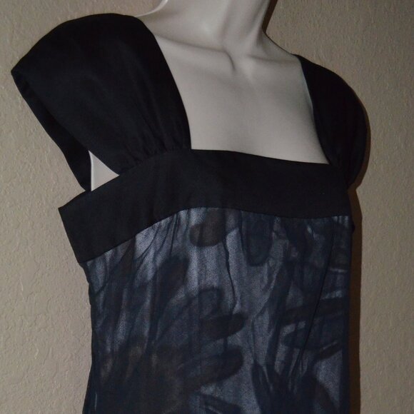 Sz 6 Thread Social Black Floral and Sequin Detail Sleeveless Dress - Picture 5 of 8